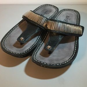 Algeria Leather Studded Sandals 6.5